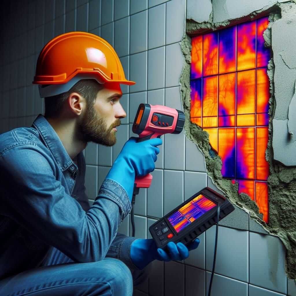 نسايم لخدمات الصيانة خبراء كشف تسربات المياه بدون تكسير