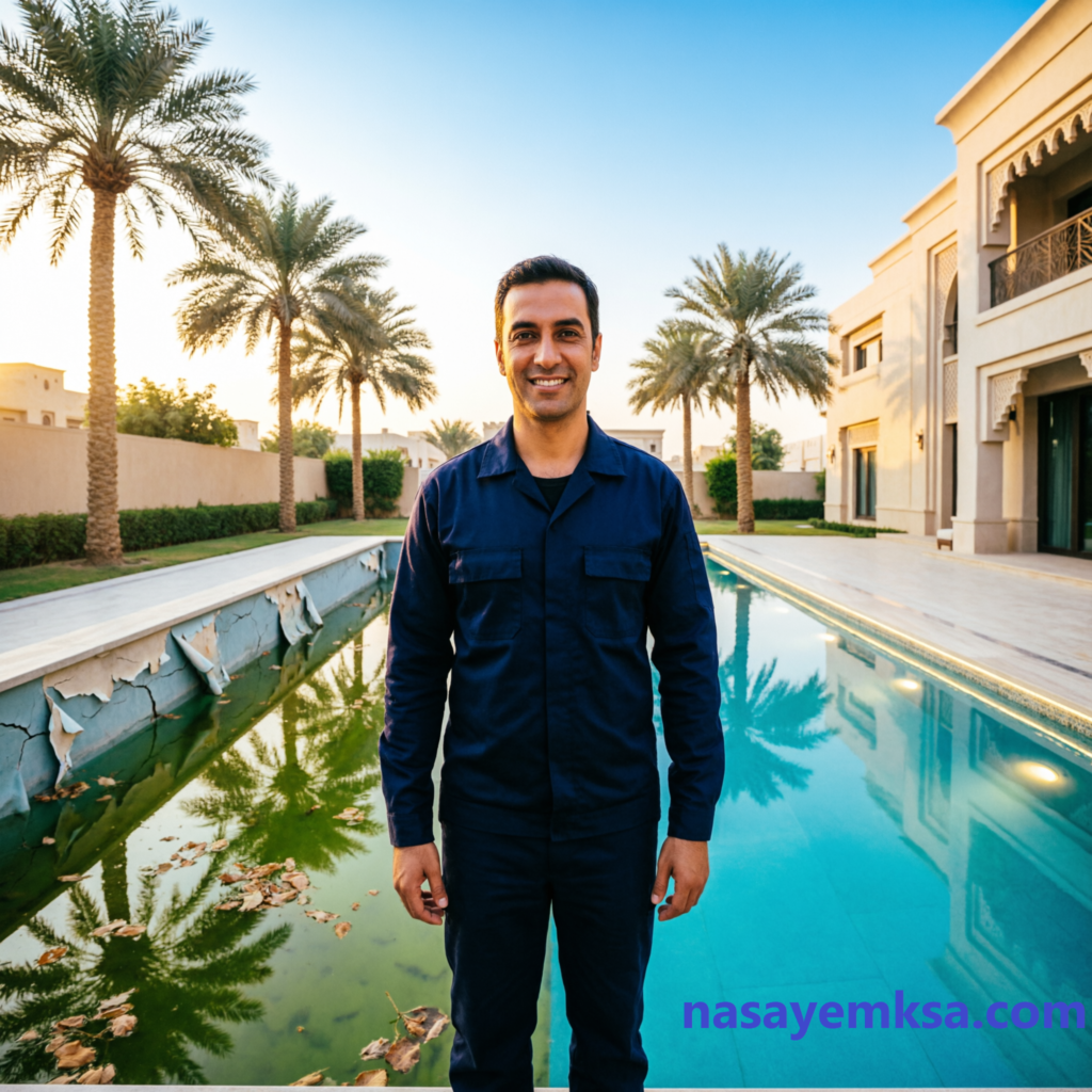ترميم مسابح بالرياض - نسايم لخدمات الصيانة