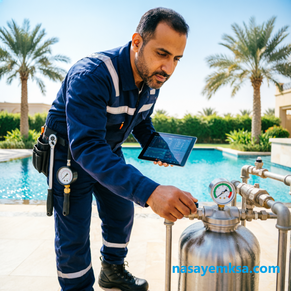 صيانة فلتر مسبح بالرياض - نسايم لخدمات الصيانة
