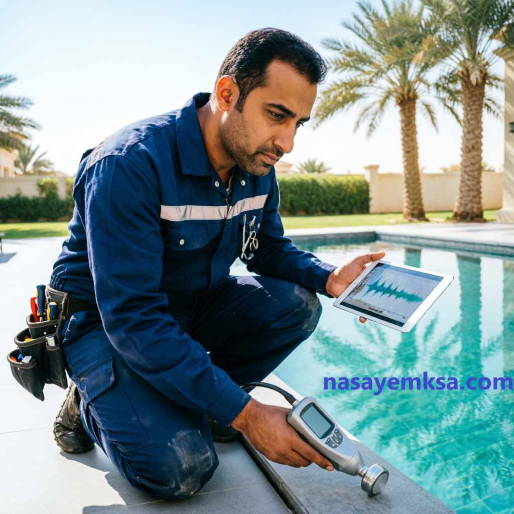 كشف تسربات مسابح بالرياض - نسايم لخدمات الصيانة